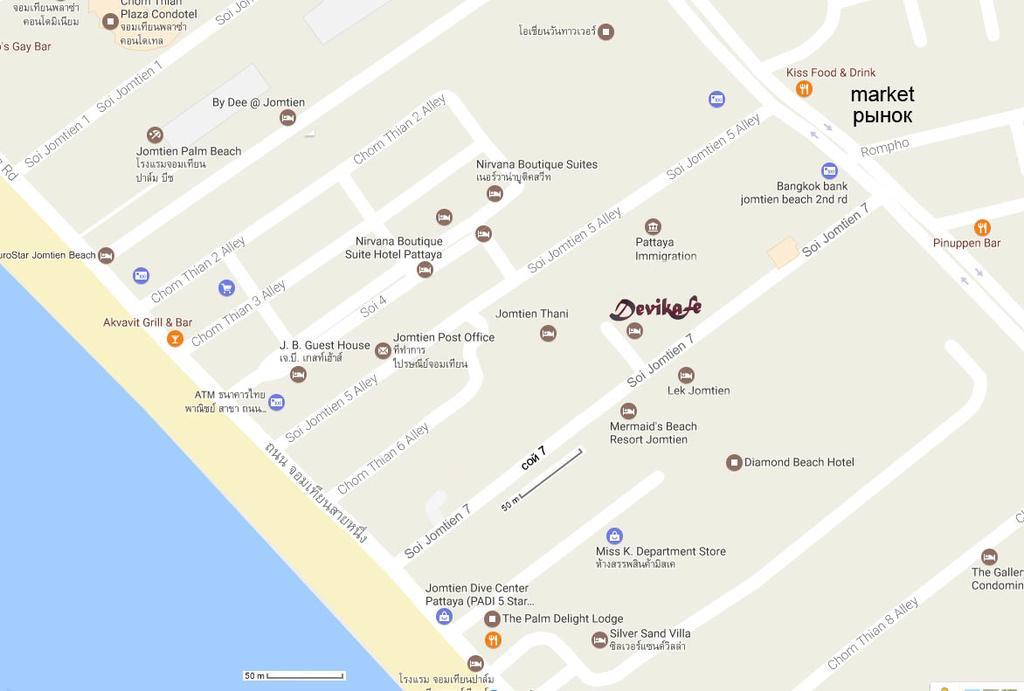 Hotel Devika Fe Jomtien Beach Exterior foto